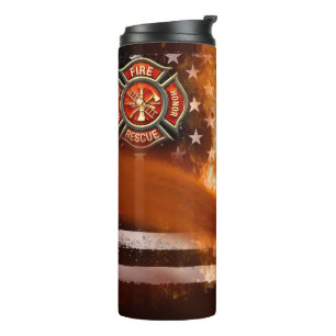 Termo Bombero inspirador americano Mug
