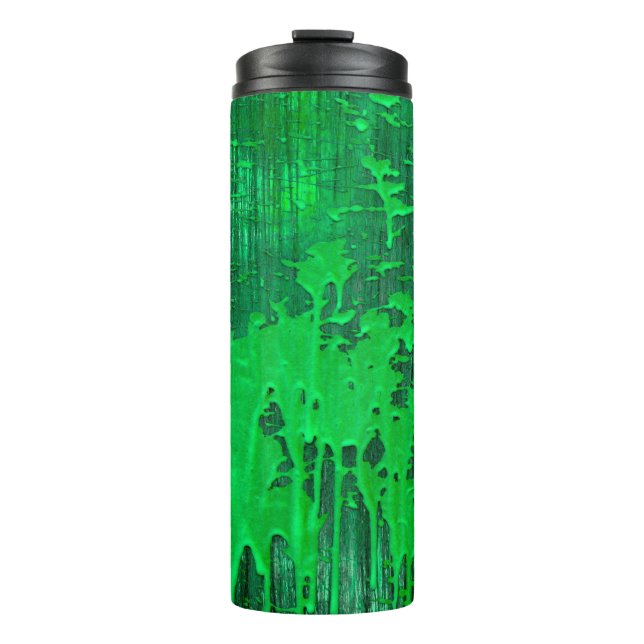 Termo Bonita superficie verde antigua con textura de got (Anverso)