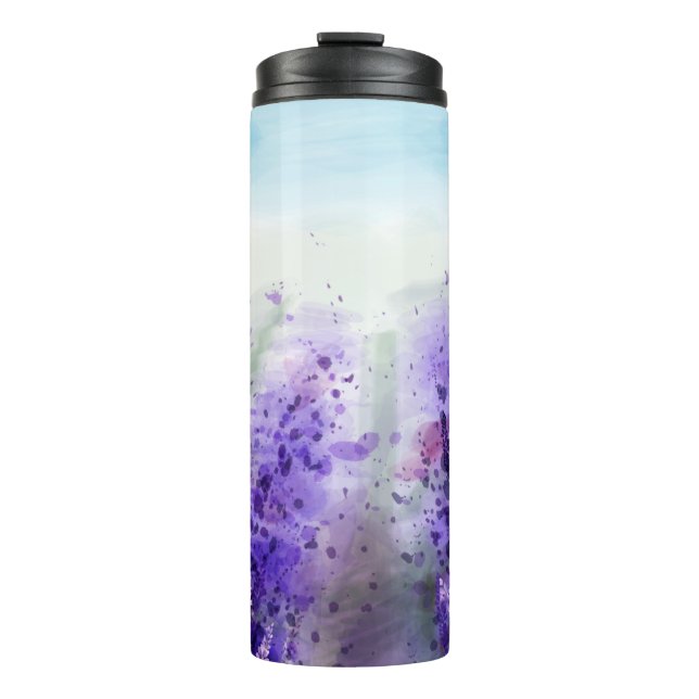 Termo Bonito campo de lavanda (Anverso)
