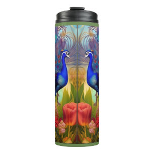 Termo Bonito como pavo real