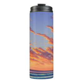 Termo Bonito océano azul turquesa Sunset