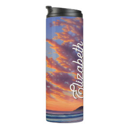 Termo Bonito océano azul turquesa Sunset