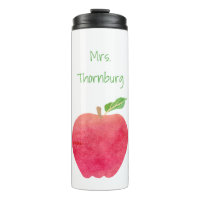 Bonito personalizado Apple de la acuarela del