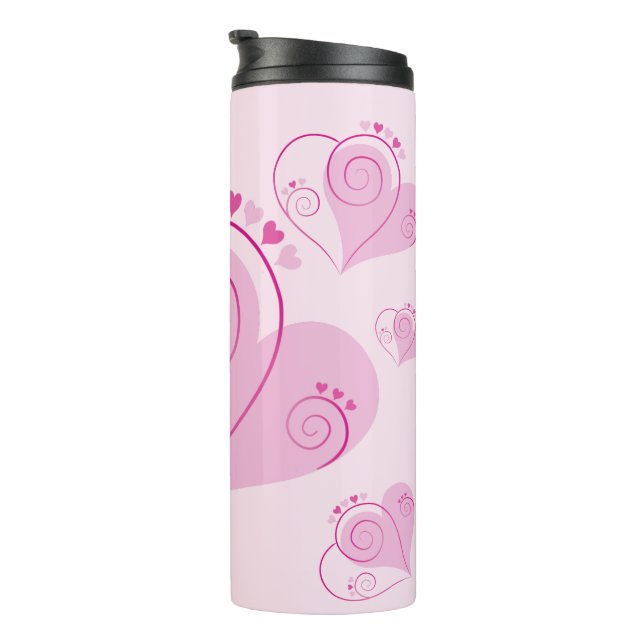 Termo Bonito rosa cardíaco (Rotado hacia la derecha)