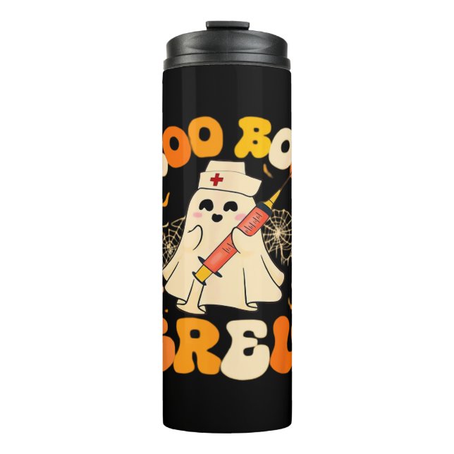 Termo Boo Boo Crew Fantasma Graciosa Para Enfermera, Hal (Anverso)
