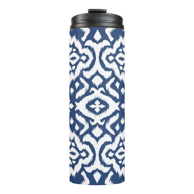 Termo Borde de encaje. Patrón ininterrumpido de Ikat. Co (Anverso)