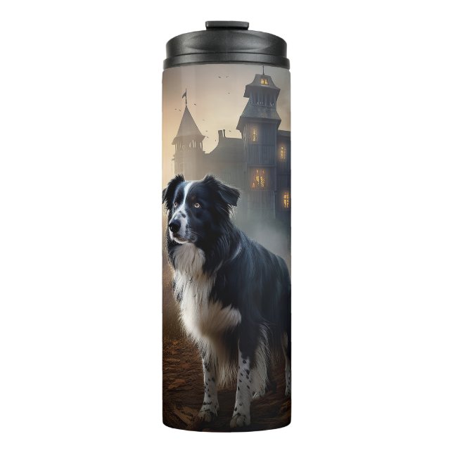 Termo Border Collie Halloween Aterrador  (Anverso)