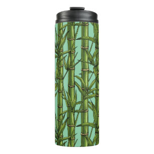 Termo Bosque de bambú en azul claro