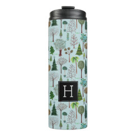 Termo Bosque del patrón de árbol Woodland | Tumbler térm