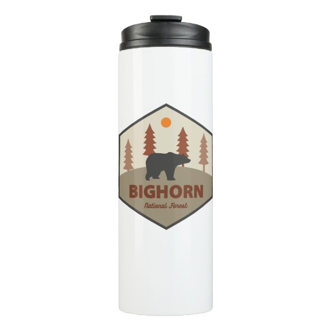 Termo Bosque nacional de Bighorn Wyoming Bear (Anverso)