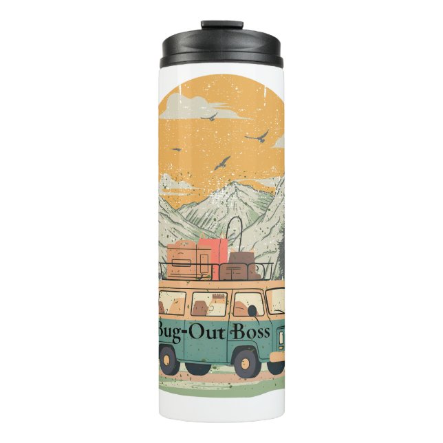 Termo Boss Camper Van Adventure de la montaña (Anverso)