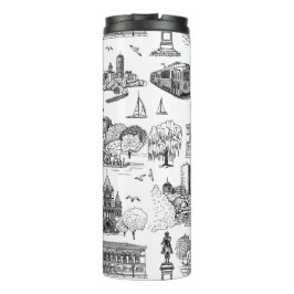 Termo Boston Toile (Ed. Aniversario) Negro/Blanco
