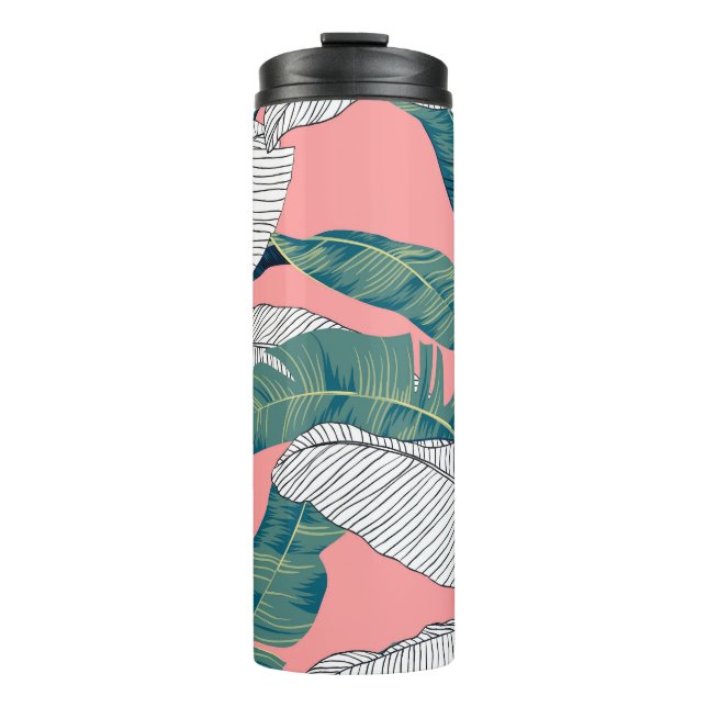 Termo Botánico de plátano: Brillante Red Seamless (Anverso)