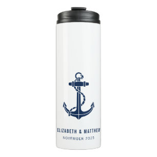 Termo Bote Anchor Beach Wedding Personalizado Swag