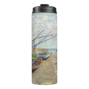 Termo Botes de pesca en la playa de Vincent Van Gogh