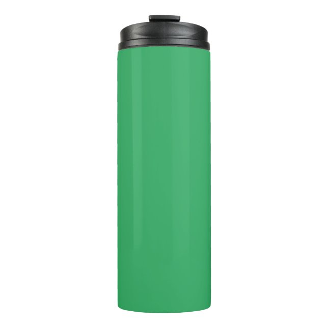 Termo Botón personalizado esmeralda verde (Anverso)