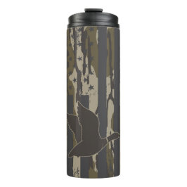 Termo Bottomland Camo Duck Caza Bandera Americana Estado
