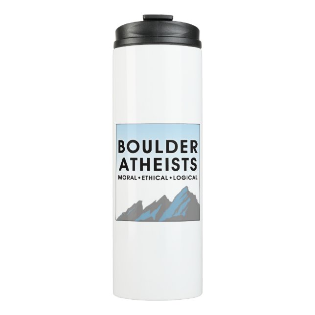 Termo Boulder Atheists Logo Thermal Tumbler (Anverso)