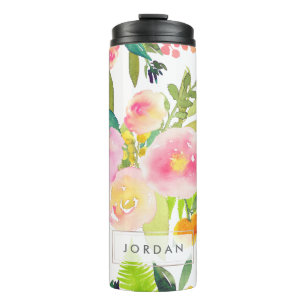 Termo Bouquet PixDezines Floral/acuarela/Primavera