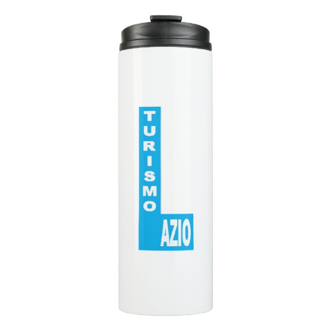 Termo Bouteille isotherme blanche DESIGN  LAZIO TURISMO (Anverso)