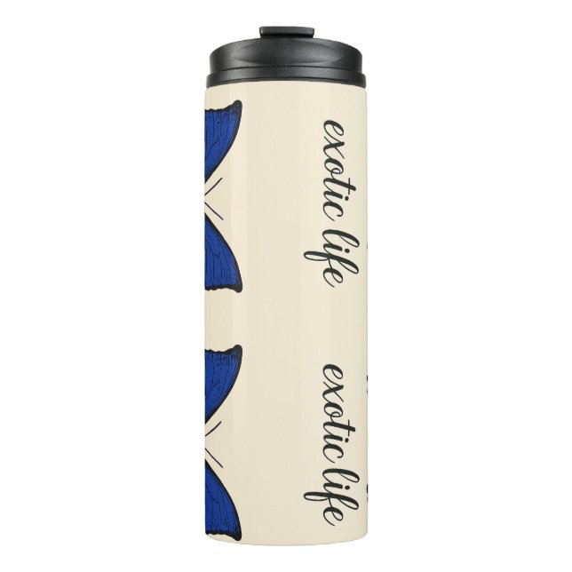 Termo Bouteille isotherme "PAPILLON" bleu (Anverso)