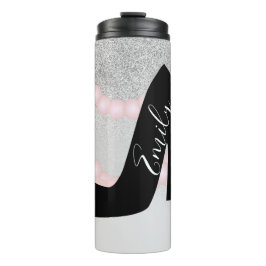 Termo Boutique Ombre Faux Brillo Monograma Nombre