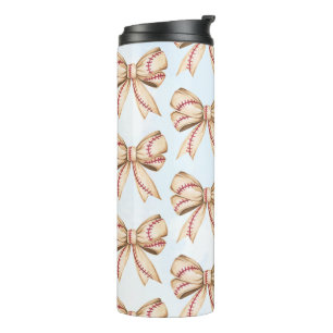 Termo Bow Tumbler de Béisbol, Coquette