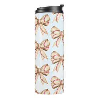 Termo Bow Tumbler de Béisbol, Coquette
