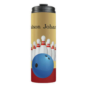 Termo Bowling - Diseño de bolas y bolas personalizado