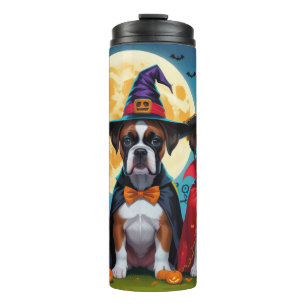 Termo Boxer Dogs Calabaza Halloween Gracioso