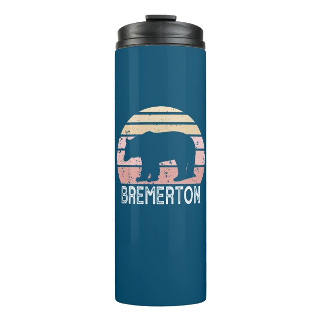 Termo Bremerton Washington Retro Bear (Anverso)