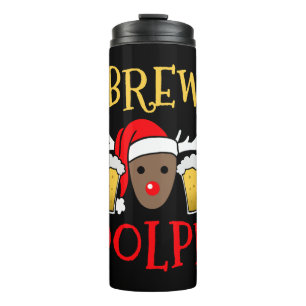 Termo Brewdolph - Gracioso regalo de Navidades de cervez