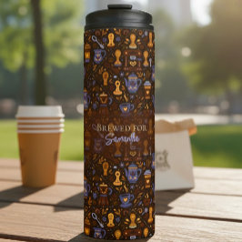 Termo Brewed for [Name] — folk coffee (cocoa & slate)