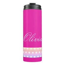 Termo Bright Pink and Pola Dots 