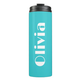 Termo Brillante Aqua Tumbler Con Nombre | Editable