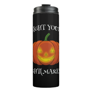 Termo Brillante Jack-o'-Lantern - Enciende tus pesadilla