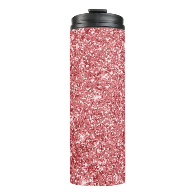 Termo Brillante Rosa Glitter Glamuroso (Anverso)
