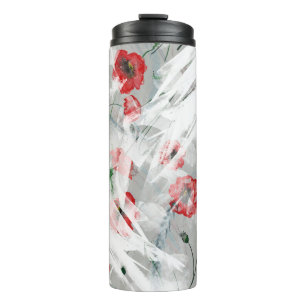 Termo Brillante Splash Red Poppy Watercolor