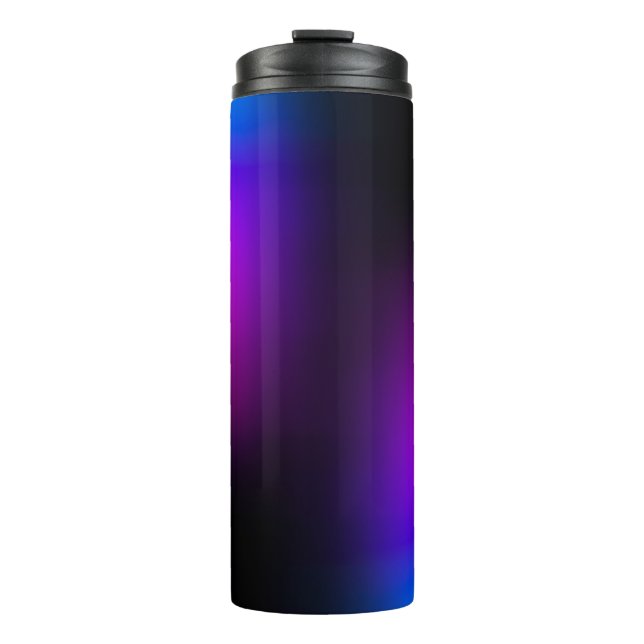 Termo Brillo de gradiente violeta negro (Anverso)