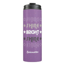 Brillo morado. Brilla. Brillante. Brilla. Brilla.