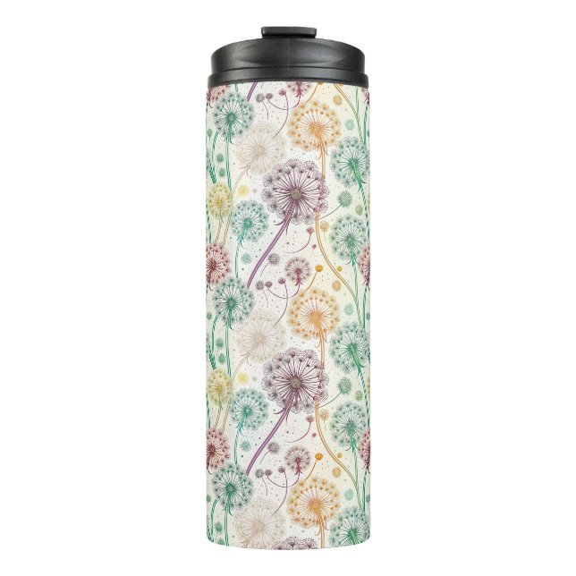 Termo Brisa de Dandelion con arco iris - Floral capricho (Anverso)