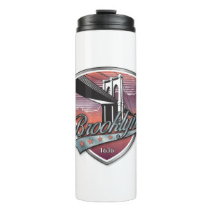 Termo Brooklyn Design Silver Metallic