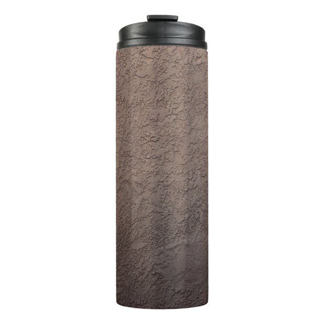 Termo Brown and white floral textile (Anverso)