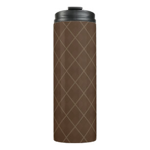 Termo Brown Argyle Coffee Tumbler