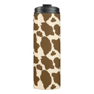 Termo Brown Spots Cow Print Farmer Farm Animals Classy