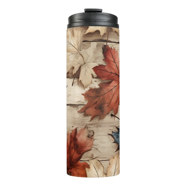 TERMO BROWN TAN BLUE FALL OTOMN HOJAS (Anverso)