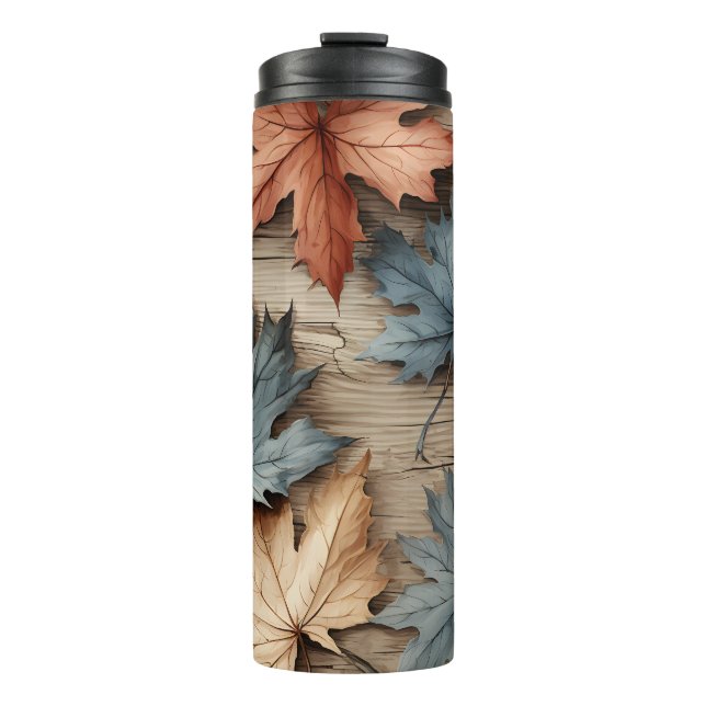 TERMO BROWN TAN BLUE FALL OTOMN HOJAS (Anverso)