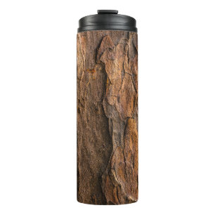 Termo Brown tree bark in closeup photography