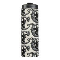 Bruja Gato Negro Carta C Inicial Personalizada 