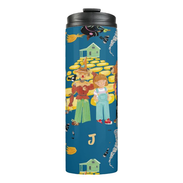 Termo Bruja malvada, espantapájaros y patrón de león (Anverso)